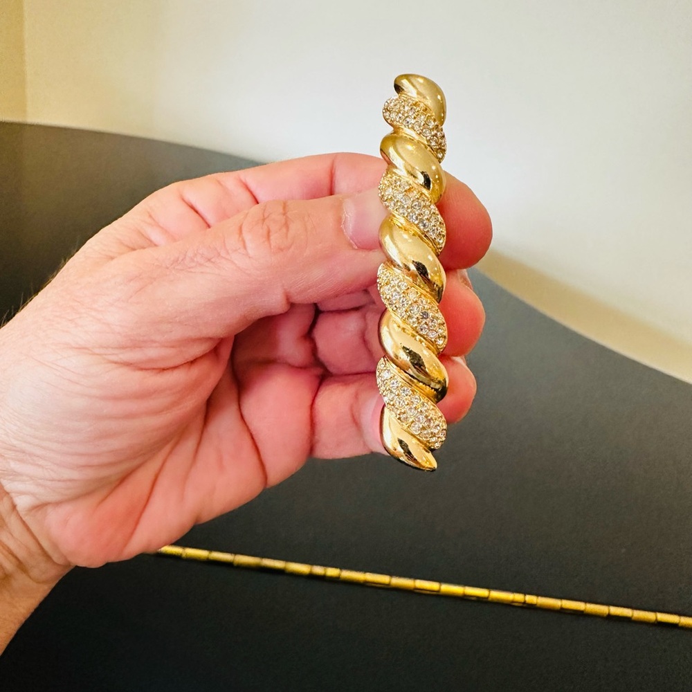 DIOR 80s/90’s VINTAGE RETRO ICONIC COUTURE LUXURY AUTHENTIC RUNWAY GLAM BARRETTE - Picture 7 of 17